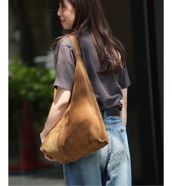 JOURNAL STANDARD relume「《WEB限定追加》別注【AULENTTI/オウレンティ】スウェードトートバッグ」|トートバッグ|キャメル
