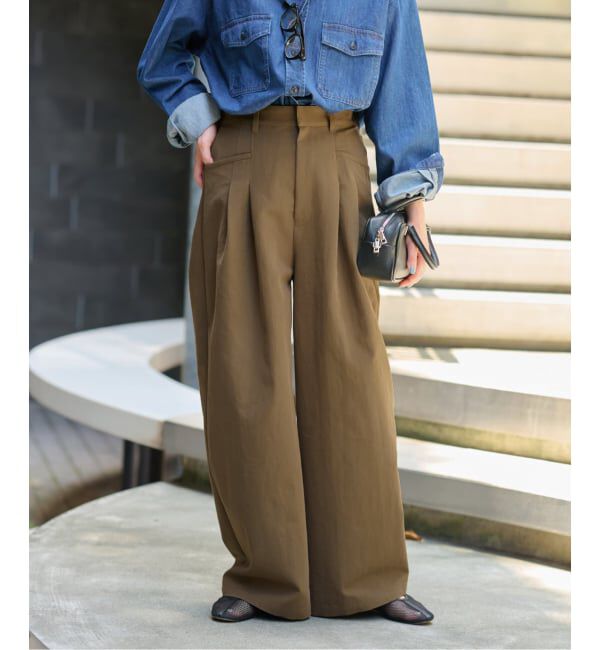 JOURNAL STANDARD relume「《追加 / 新色》2タックワイドパンツ」|チノ|