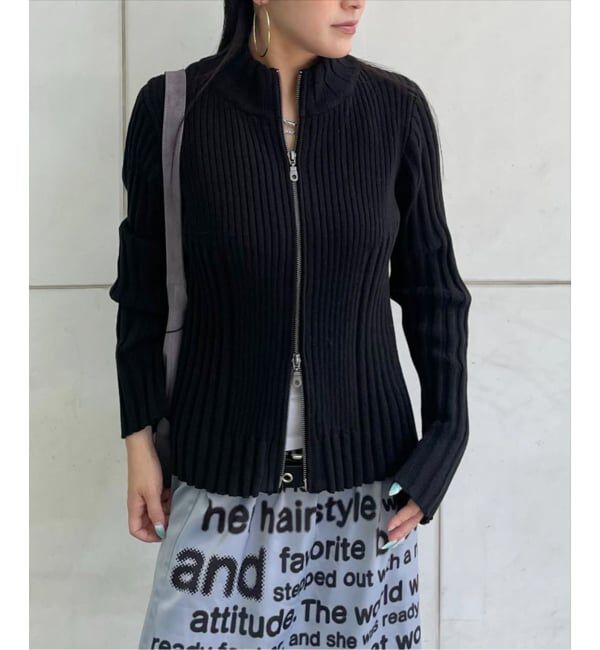 Oriens JOURNAL STANDARD「フロントジップリブニット」|ニット・セーター|