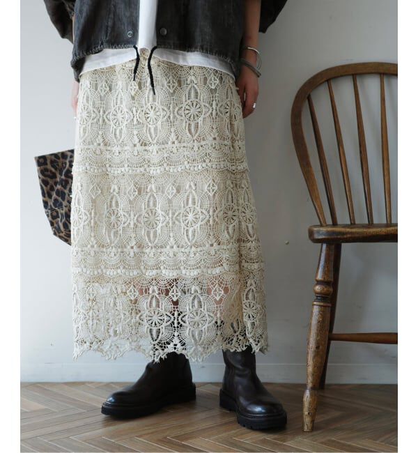 journal standard luxe「《追加4》レースMIX スカート」|スカート|