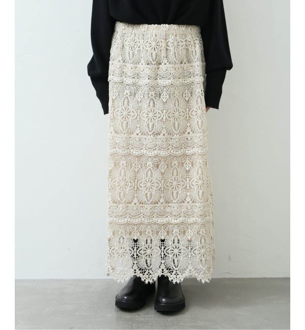 journal standard luxe「《追加4》レースMIX スカート」|スカート|