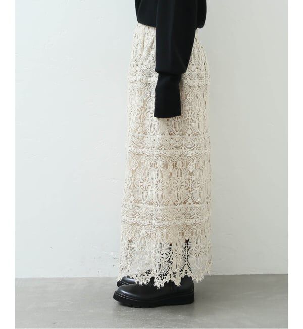 journal standard luxe「《追加4》レースMIX スカート」|スカート|