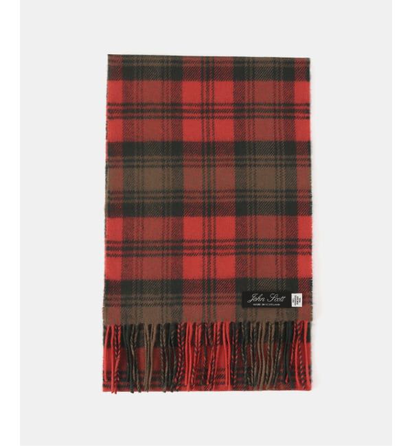 journal standard luxe「【JOHN SCOTT】 LAMBS WOOL SCARF 25*180cm」|ストール|レッド B