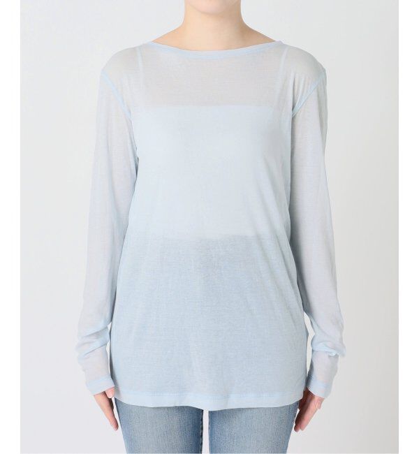 Spick and Span「《追加》シアーボートネックプルオーバー」|Tシャツ・カットソー|