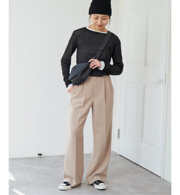 Spick and Span「《追加》シアーボートネックプルオーバー」|Tシャツ・カットソー|