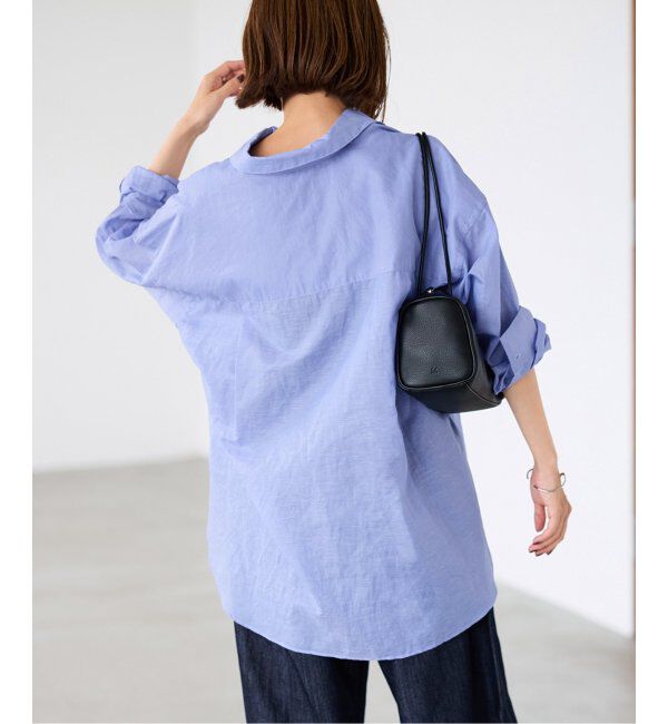 FRAMeWORK「コットンリネンオーバーシャツ」|シャツ・ブラウス|