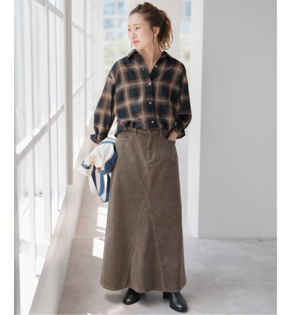 Spick and Span「ストレッチコーデュロイスカート」|スカート|