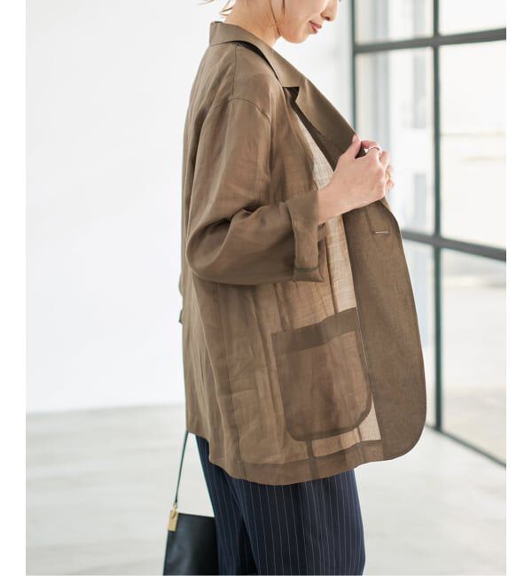 Spick and Span「《追加》ラミーミックスシアージャケット」|テーラードジャケット|