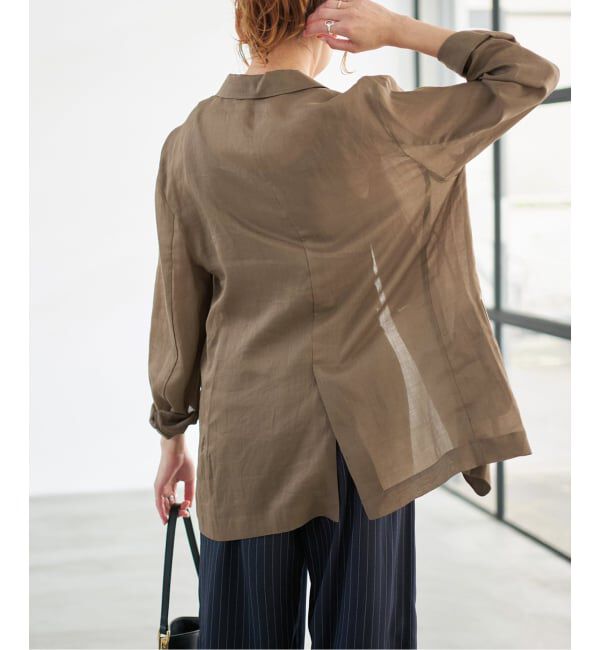 Spick and Span「《追加》ラミーミックスシアージャケット」|テーラードジャケット|