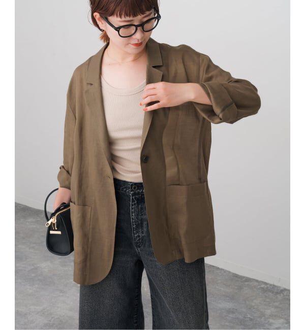 Spick and Span「《追加》ラミーミックスシアージャケット」|テーラードジャケット|