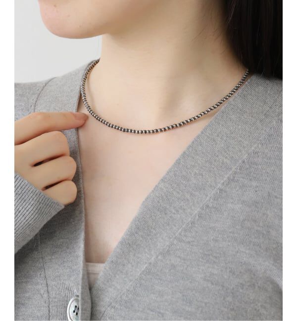 FRAMeWORK「ERICKA NICOLAS BEGAY/エリッカ ニコラス ビゲイ ナバホパールNC 3mm-40cm ネックレス」|ネックレス|シルバー