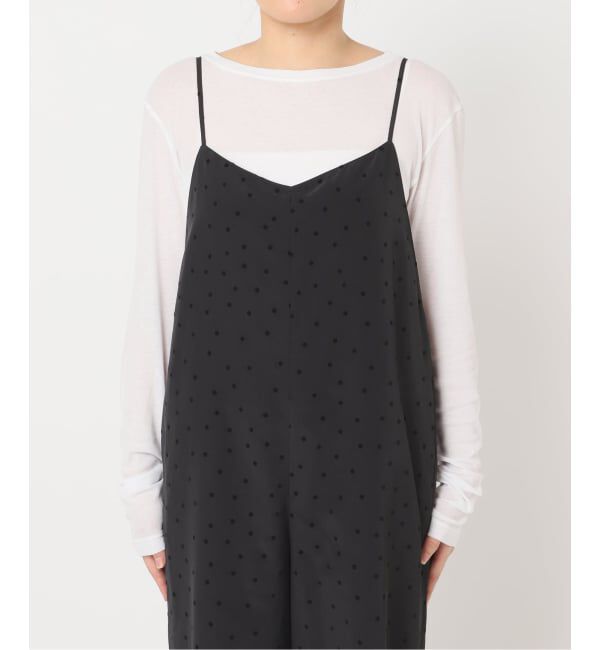 Spick and Span「《WEB限定》フロッキードットキャミサロペット」|オールインワン|
