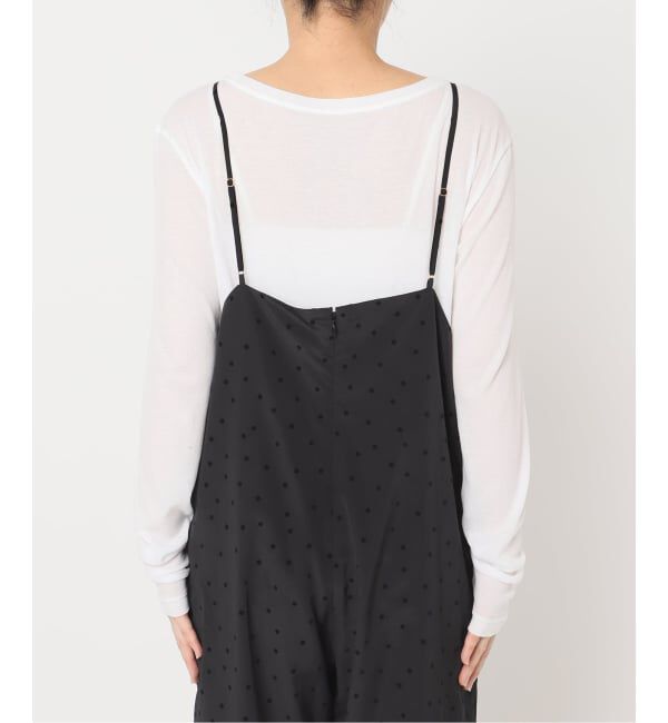 Spick and Span「《WEB限定》フロッキードットキャミサロペット」|オールインワン|
