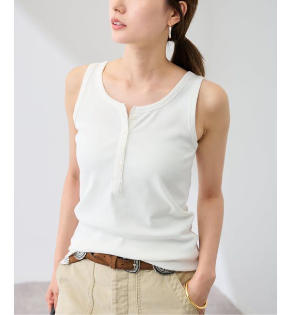 FRAMeWORK「コットンリブヘンリータンク」|タンクトップ|