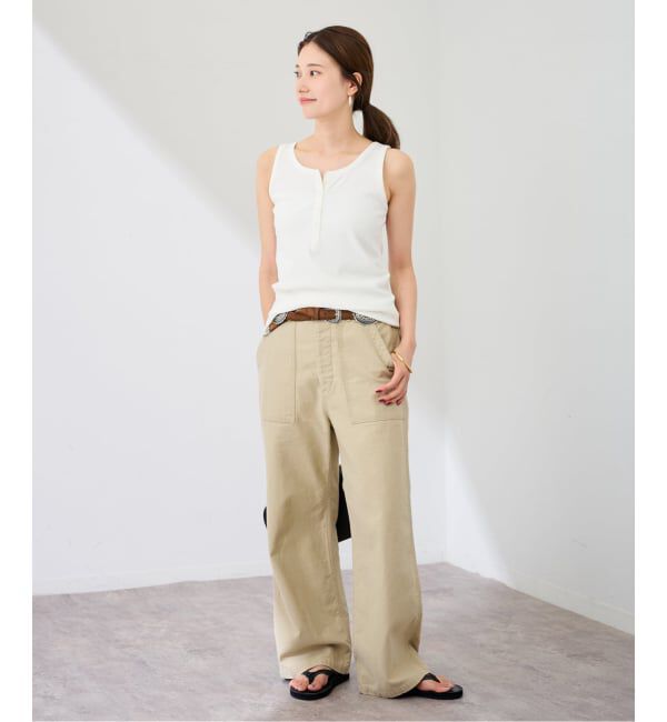 FRAMeWORK「コットンリブヘンリータンク」|タンクトップ|