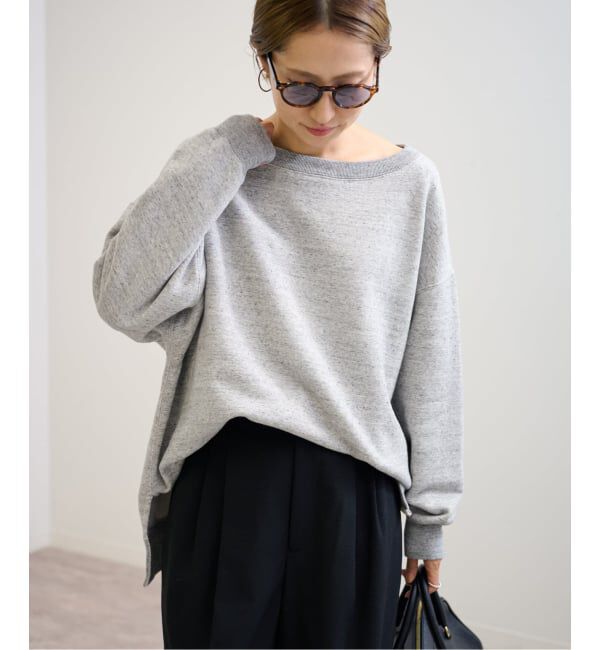 FRAMeWORK「≪一部カラーWEB限定 / 追加≫ボートネックワイドスウェット 3」|スウェット・ジャージ|