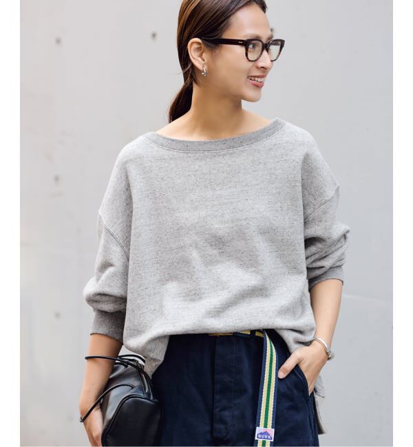 FRAMeWORK「≪一部カラーWEB限定 / 追加≫ボートネックワイドスウェット 3」|スウェット・ジャージ|