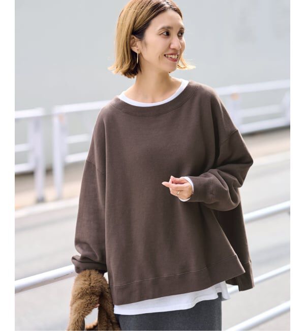 FRAMeWORK「≪一部カラーWEB限定 / 追加≫ボートネックワイドスウェット 3」|スウェット・ジャージ|