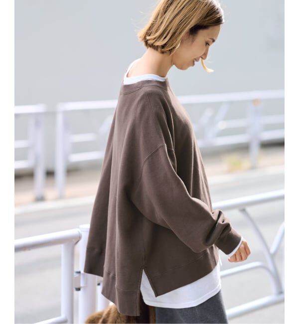 FRAMeWORK「≪一部カラーWEB限定 / 追加≫ボートネックワイドスウェット 3」|スウェット・ジャージ|