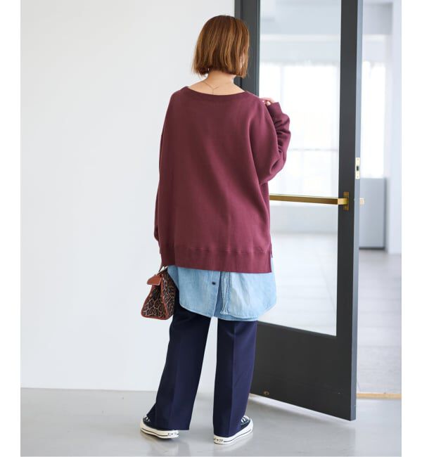 FRAMeWORK「≪一部カラーWEB限定 / 追加≫ボートネックワイドスウェット 3」|スウェット・ジャージ|