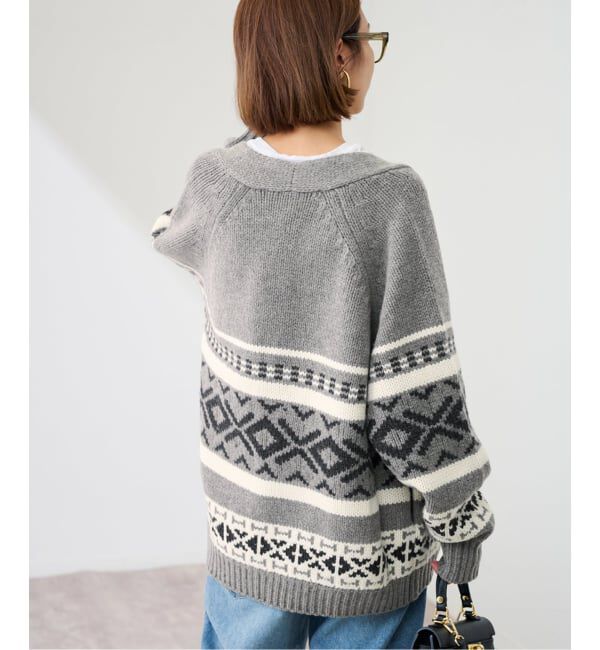 FRAMeWORK「≪追加≫ジャガードカーディガン 2」|カーディガン|