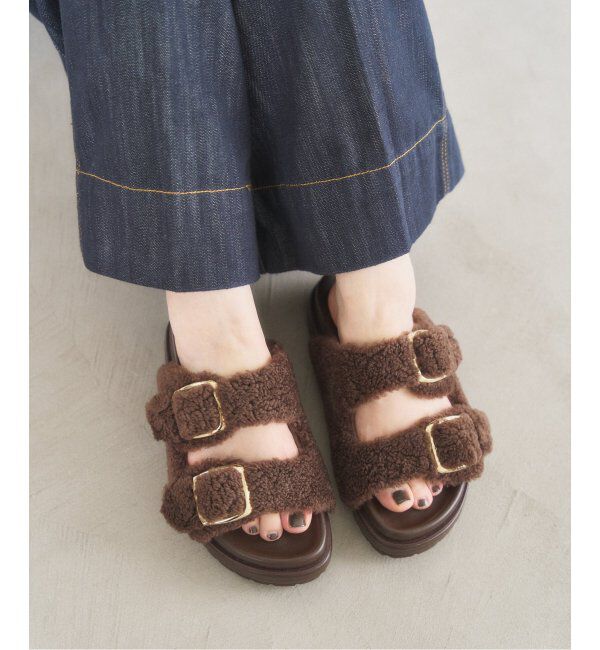  「レザーボアベルトサンダル」|サンダル|