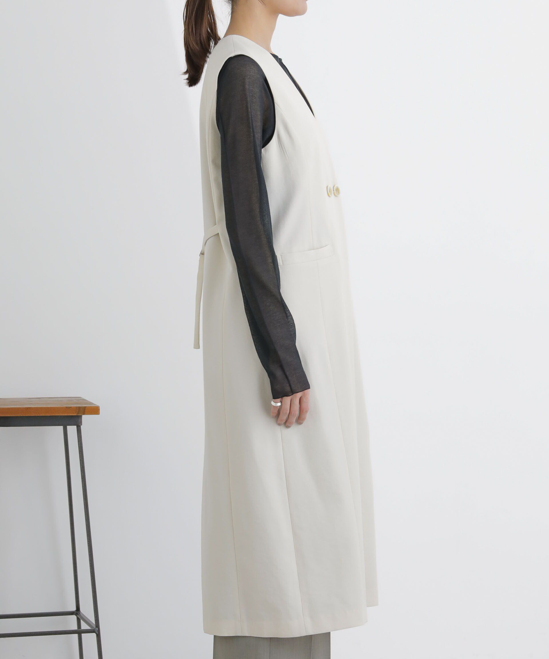 nano･universe「ロングジレ(セットアップ可)」|ベスト・ジレ|