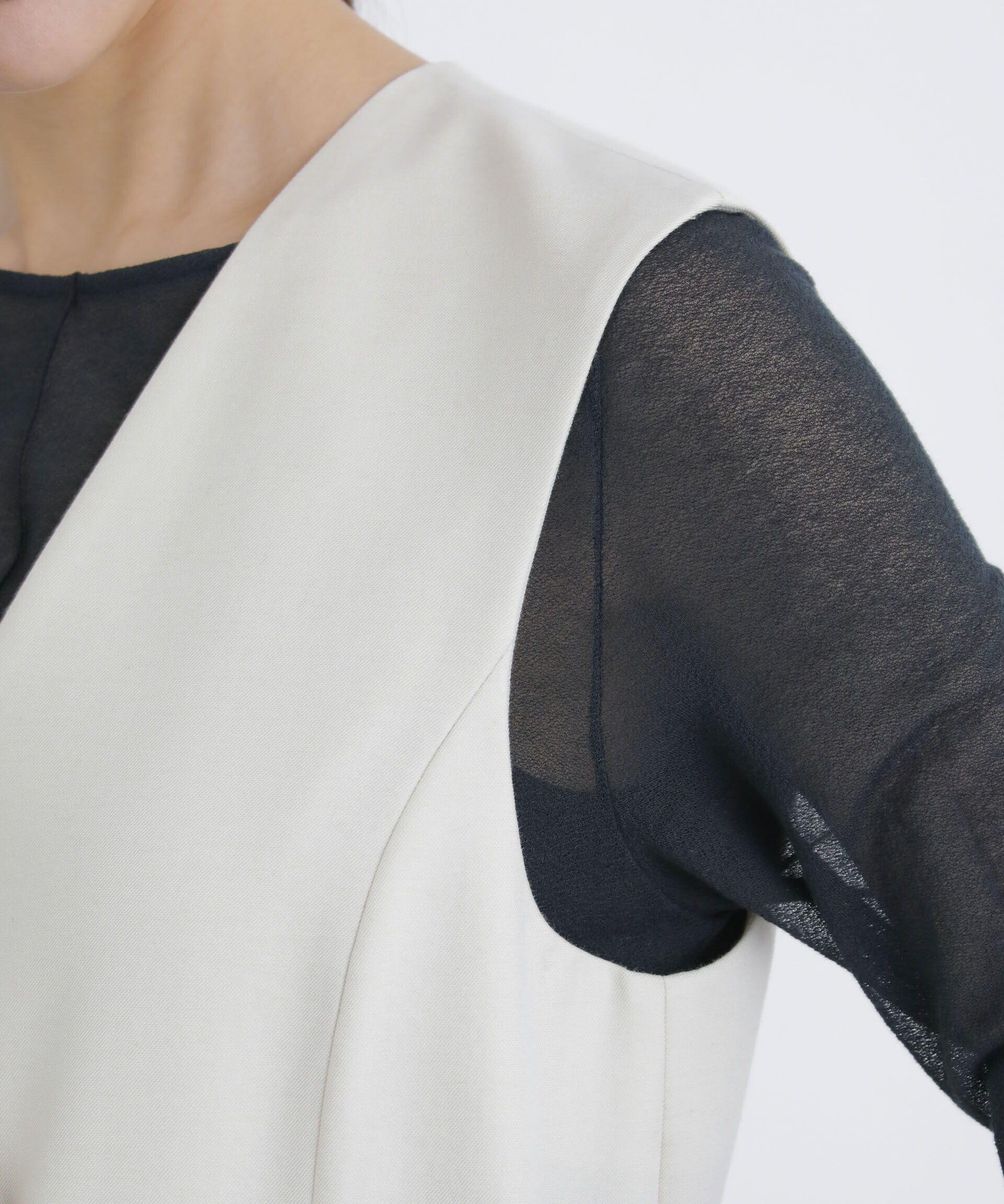 nano･universe「ロングジレ(セットアップ可)」|ベスト・ジレ|