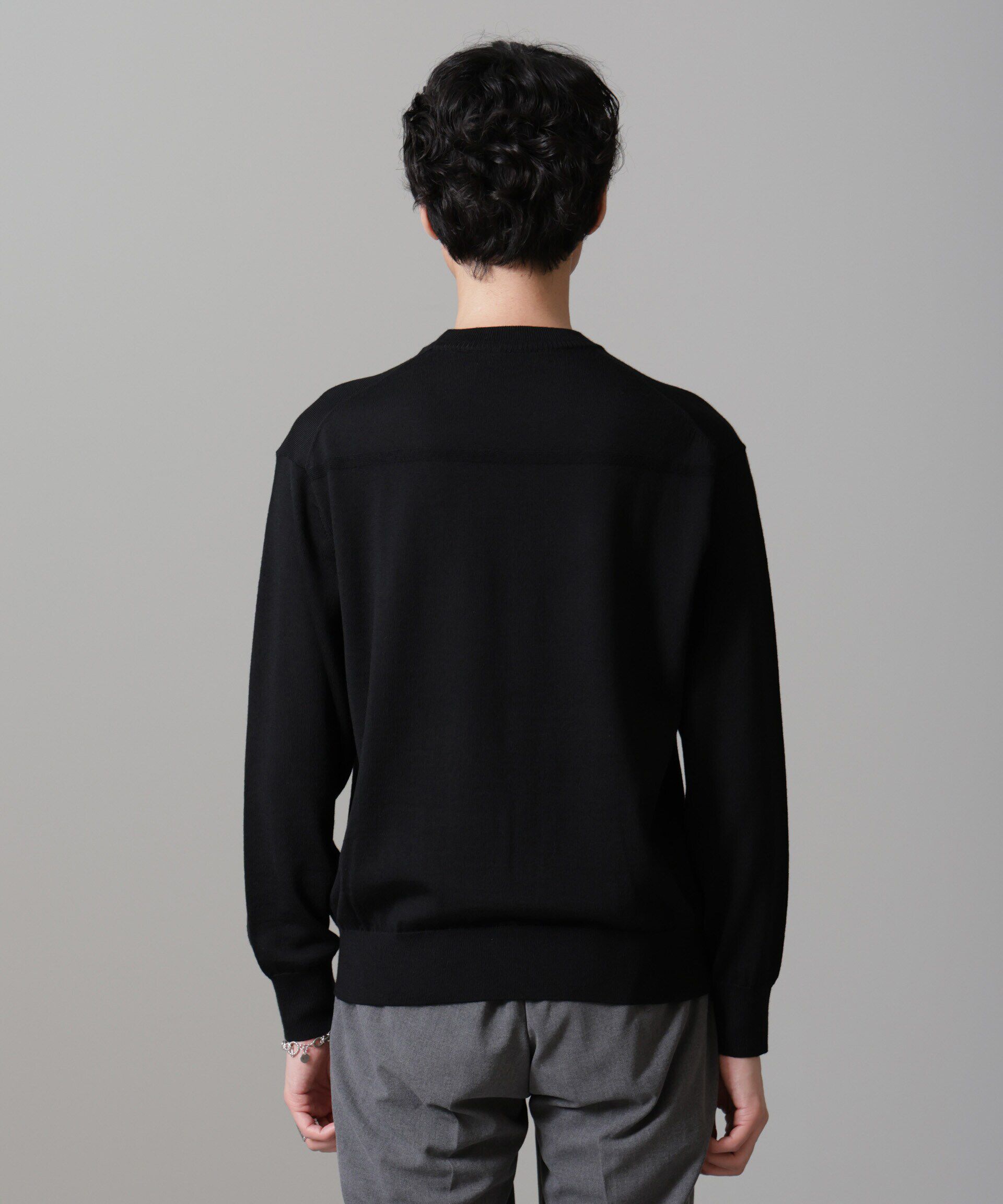 nano･universe「「毛玉レスニット」 ファインゲージクルーネック」|ニット・セーター|