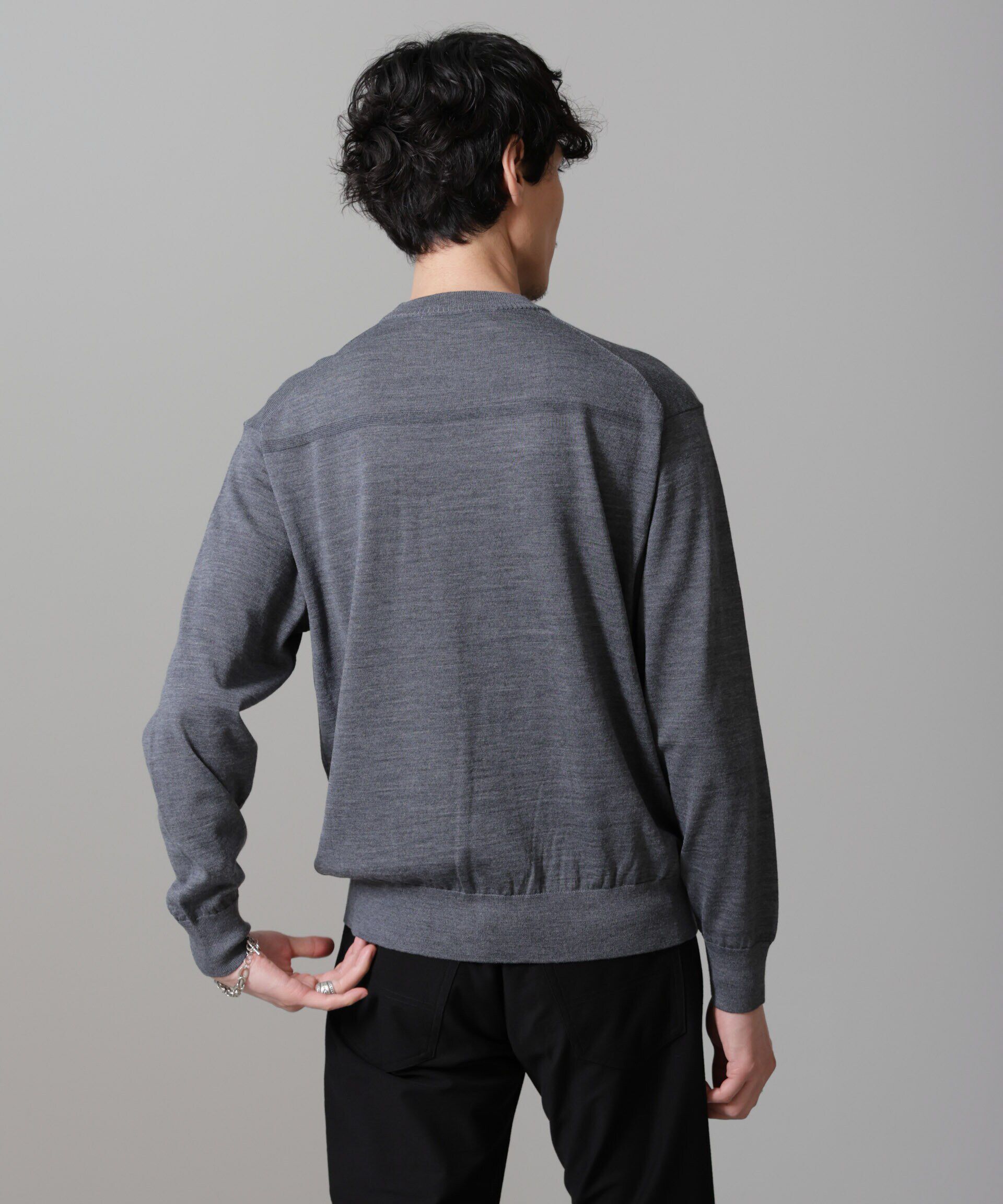 nano･universe「「毛玉レスニット」 ファインゲージクルーネック」|ニット・セーター|