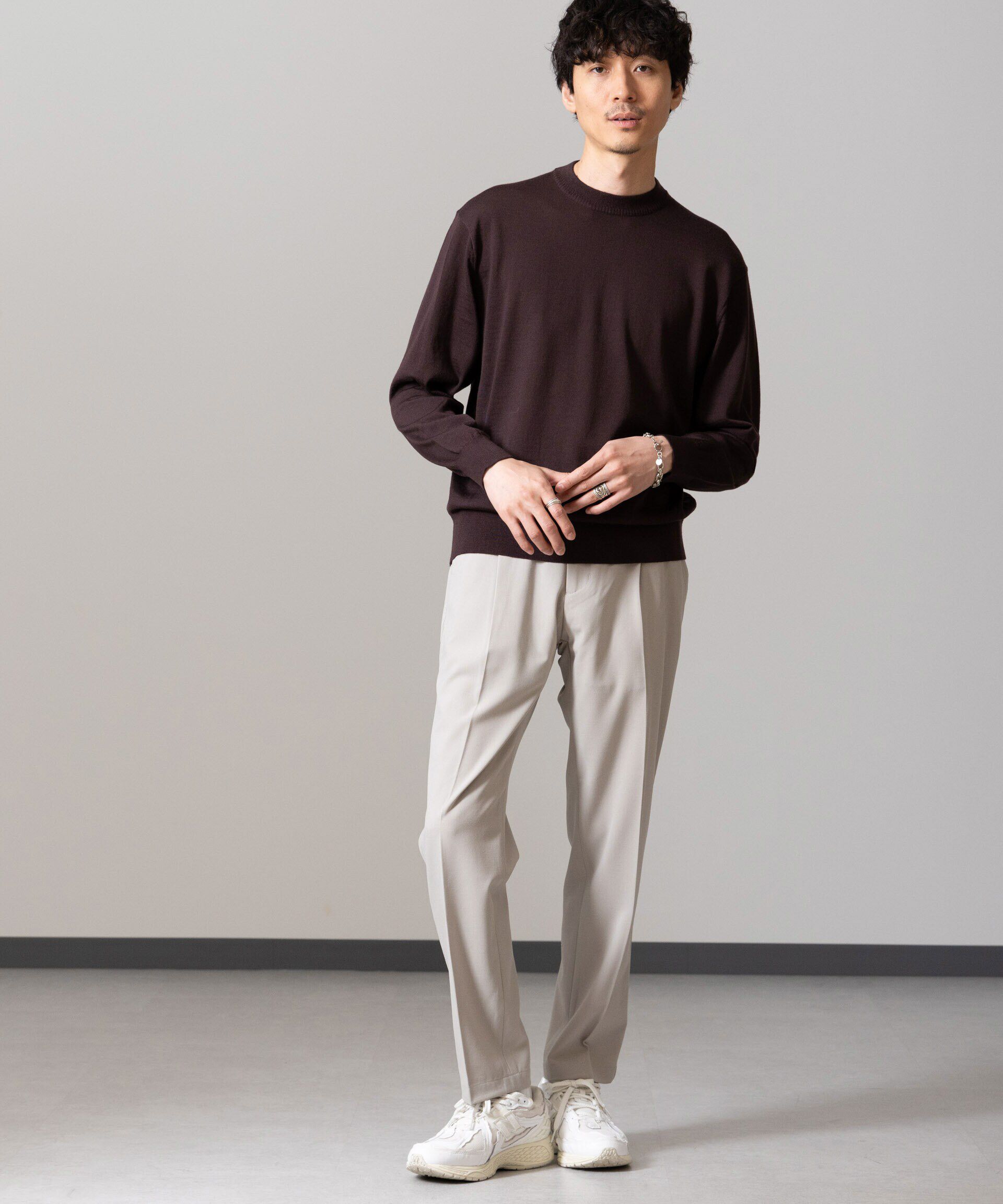 nano･universe「「毛玉レスニット」 ファインゲージクルーネック」|ニット・セーター|