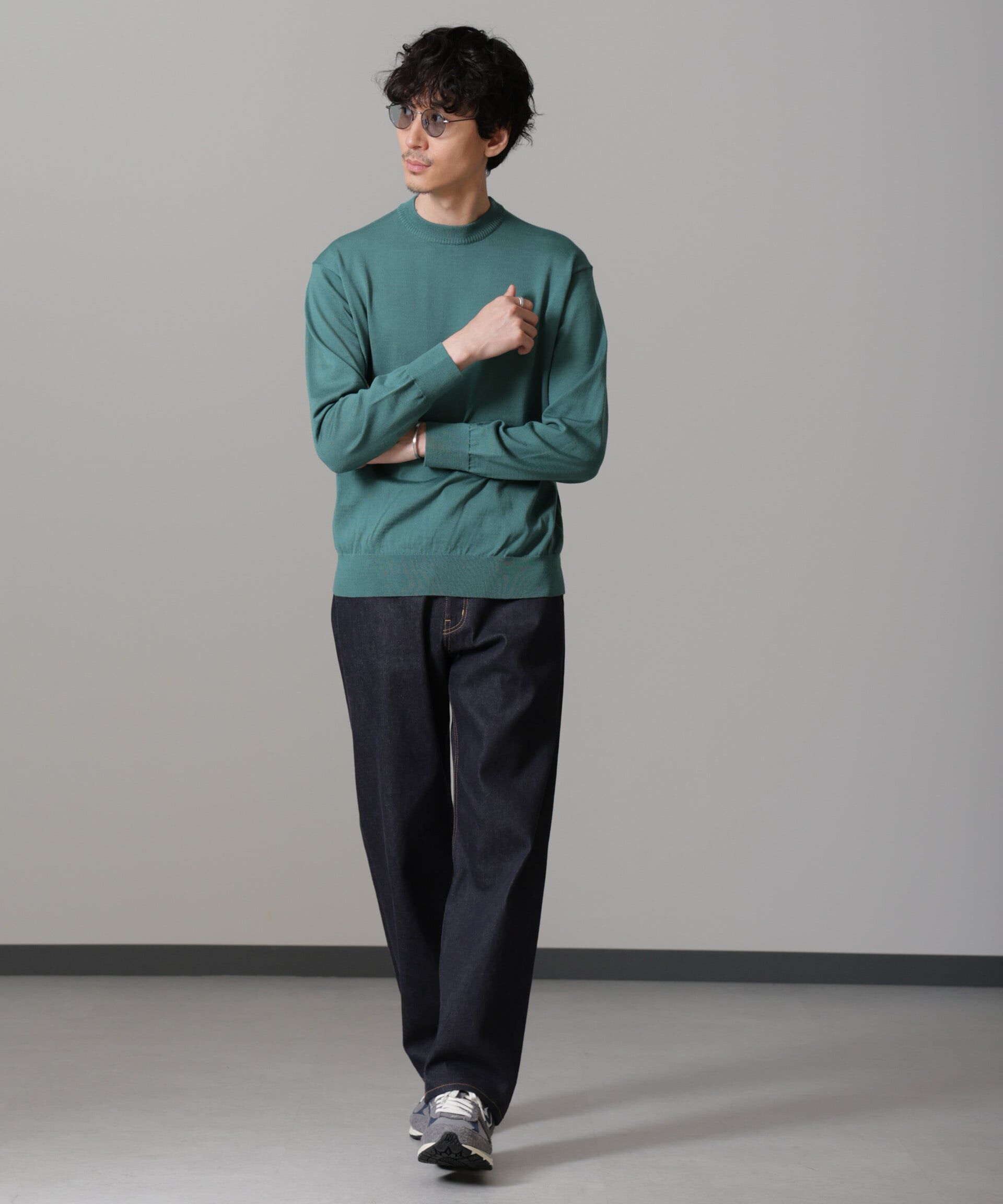 nano･universe「「毛玉レスニット」 ファインゲージクルーネック」|ニット・セーター|