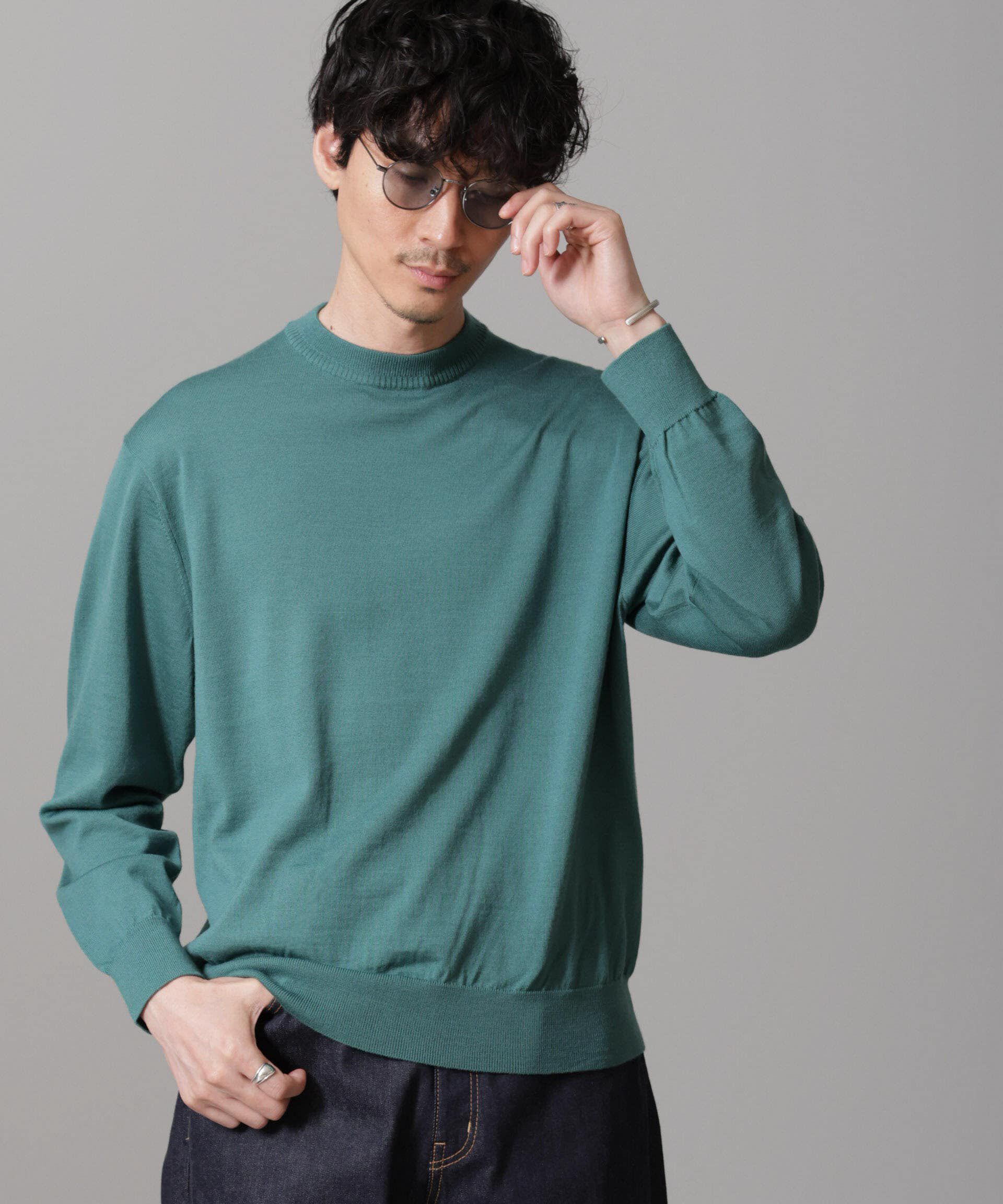 nano･universe「「毛玉レスニット」 ファインゲージクルーネック」|ニット・セーター|