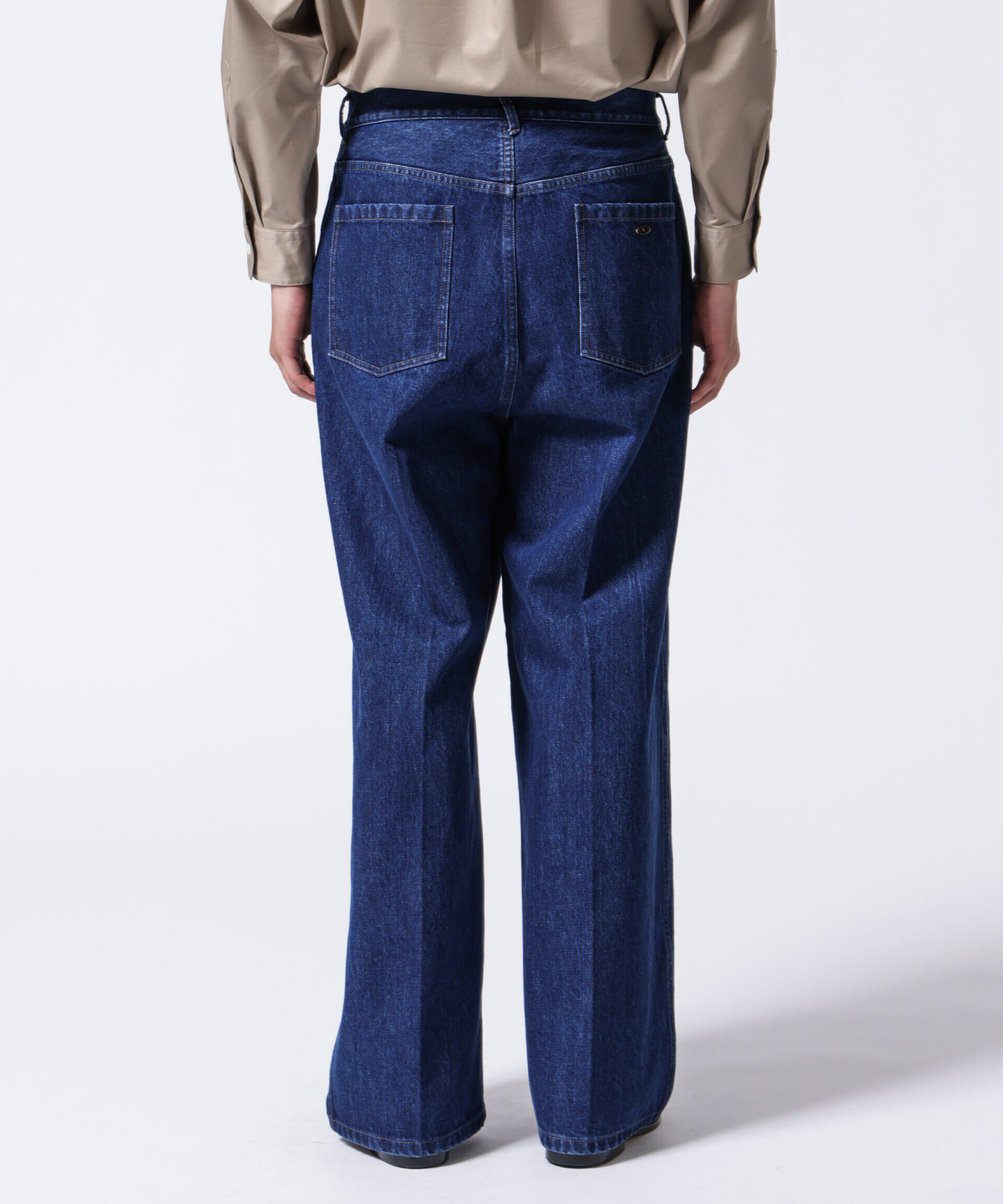 nano･universe「「ASSEMBLANC」ラップディティールデニムトラウザー」|チノ|