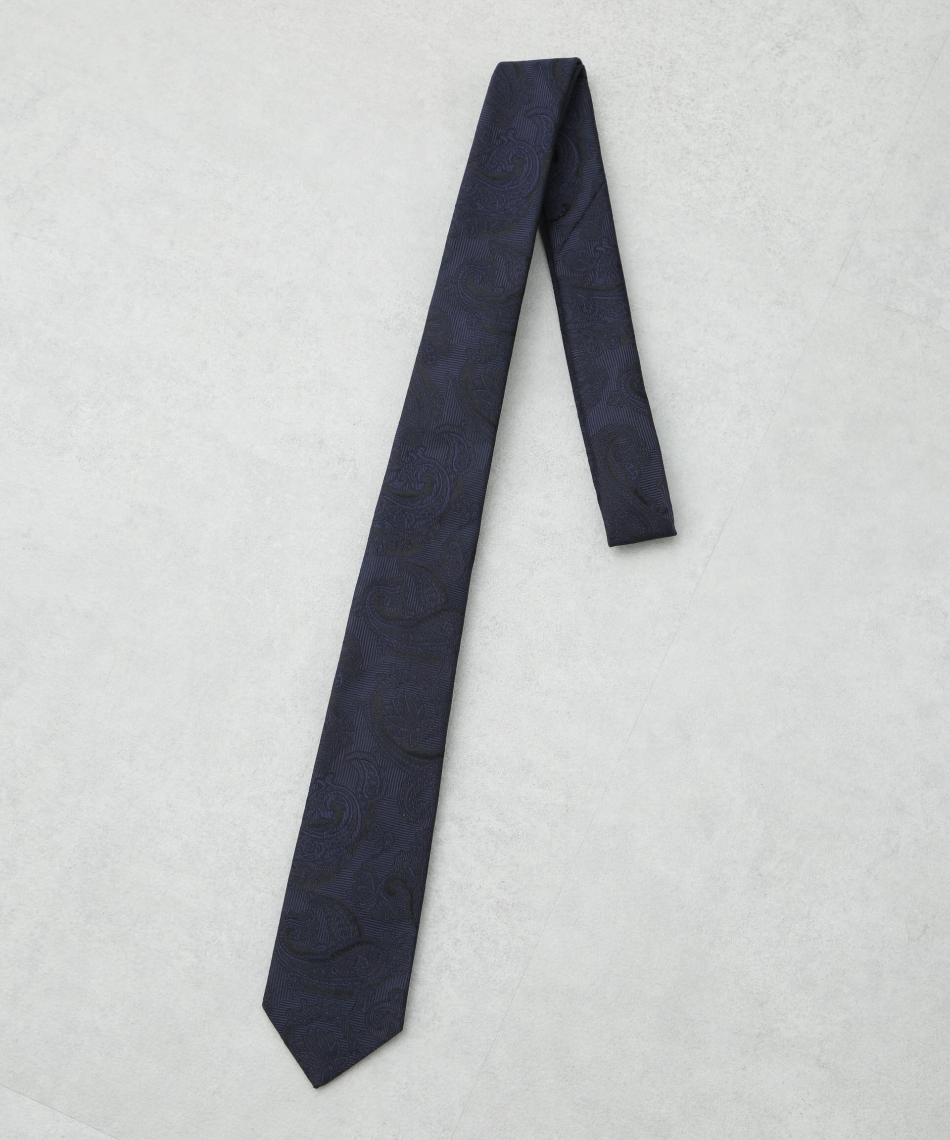 nano･universe「京都ウォッシャブルシャドーペイズリーネクタイ 1」|ネクタイ・蝶ネクタイ|