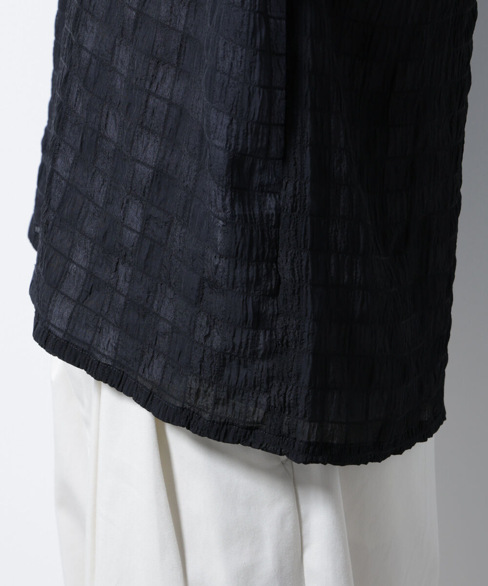 nano･universe「シースルーチェックシャツ」|シャツ・ブラウス|