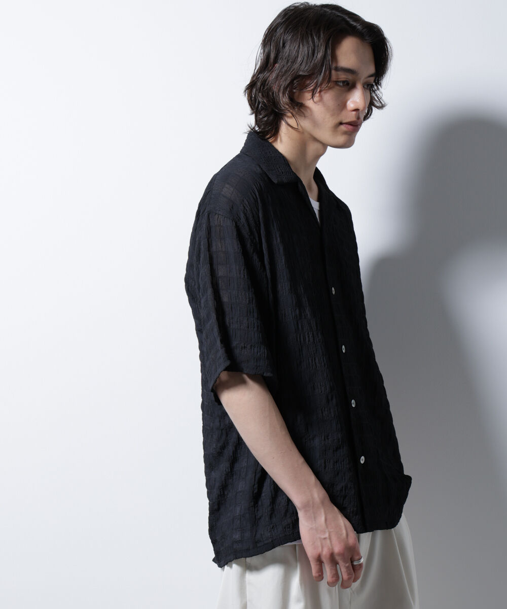 nano･universe「シースルーチェックシャツ」|シャツ・ブラウス|