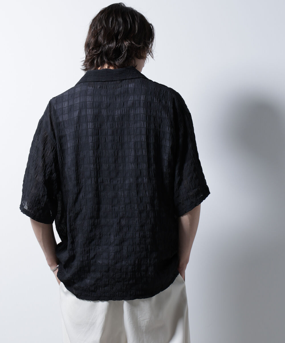 nano･universe「シースルーチェックシャツ」|シャツ・ブラウス|