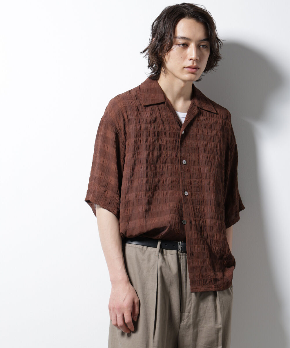 nano･universe「シースルーチェックシャツ」|シャツ・ブラウス|