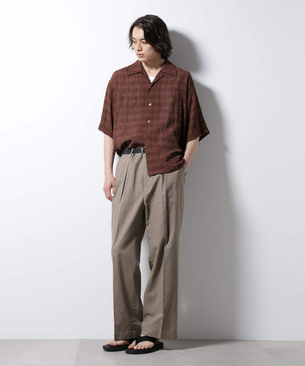 nano･universe「シースルーチェックシャツ」|シャツ・ブラウス|