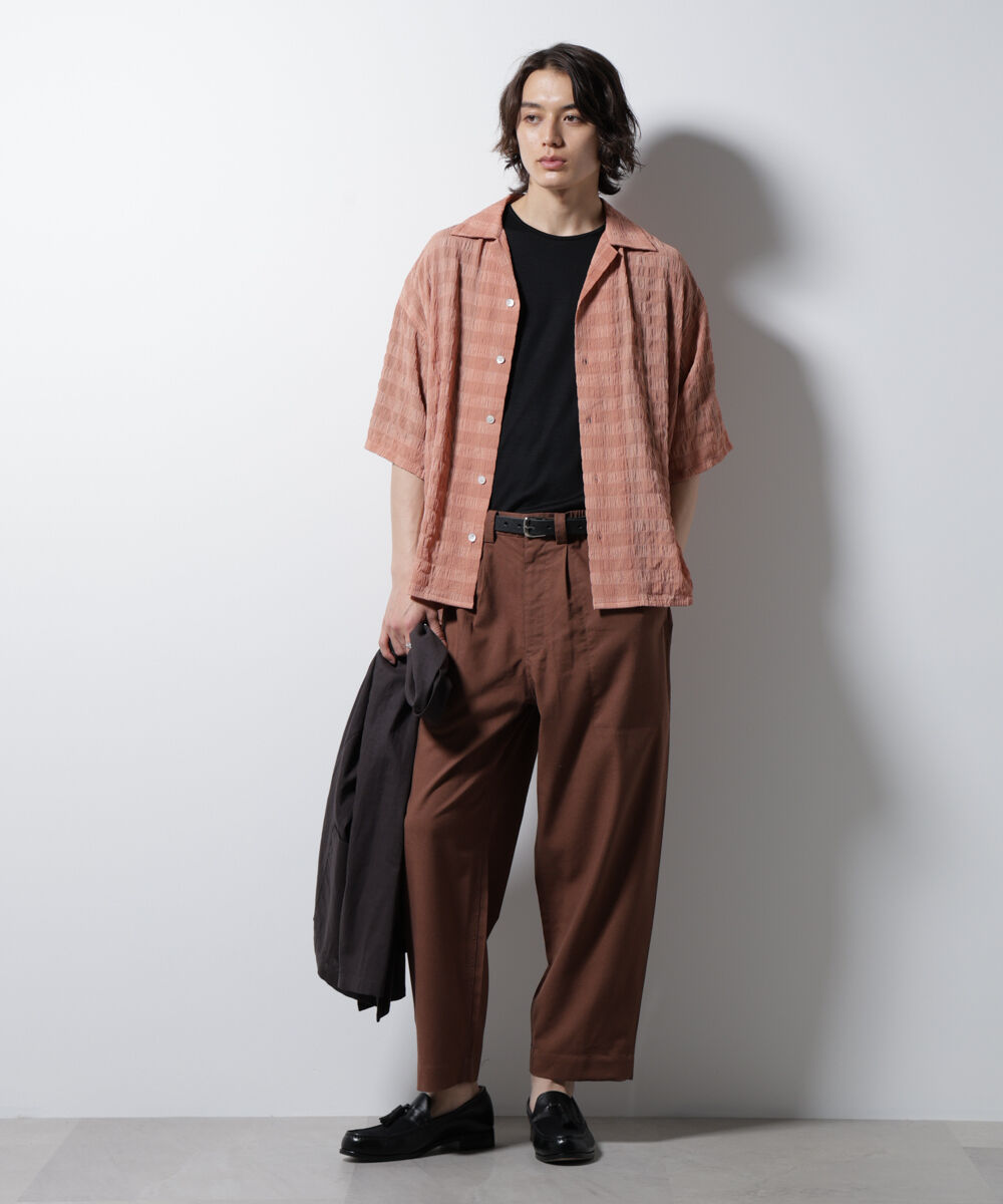 nano･universe「シースルーチェックシャツ」|シャツ・ブラウス|