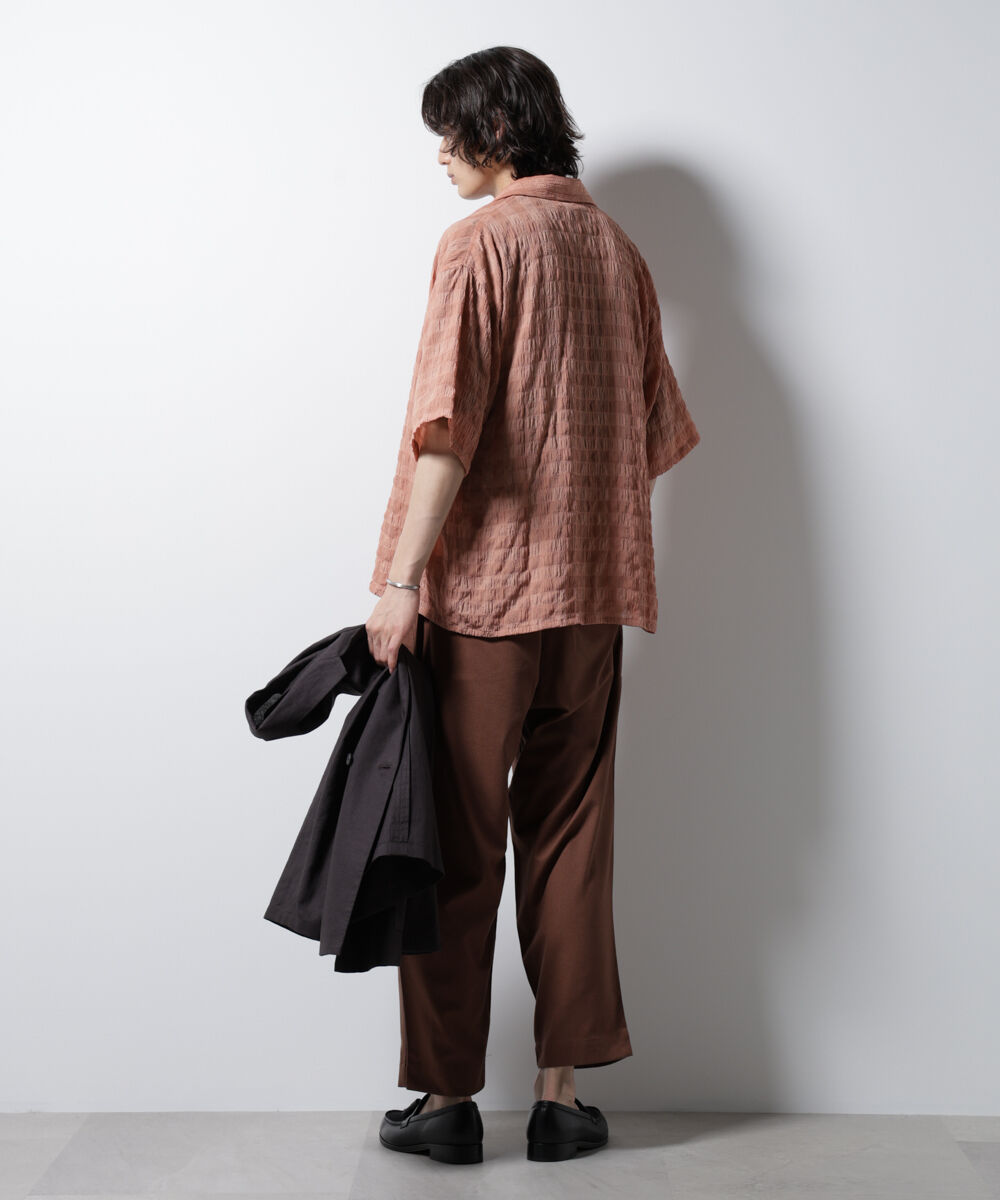 nano･universe「シースルーチェックシャツ」|シャツ・ブラウス|