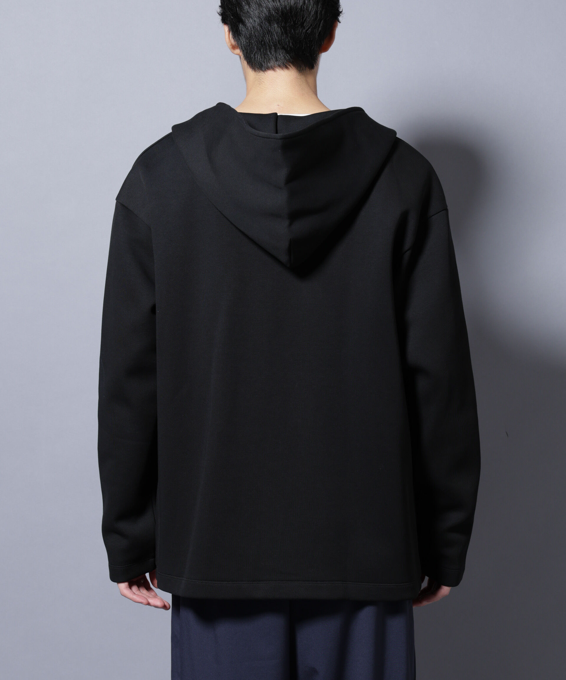 nano･universe「ダンボール 着流しフーディー」|Tシャツ・カットソー|