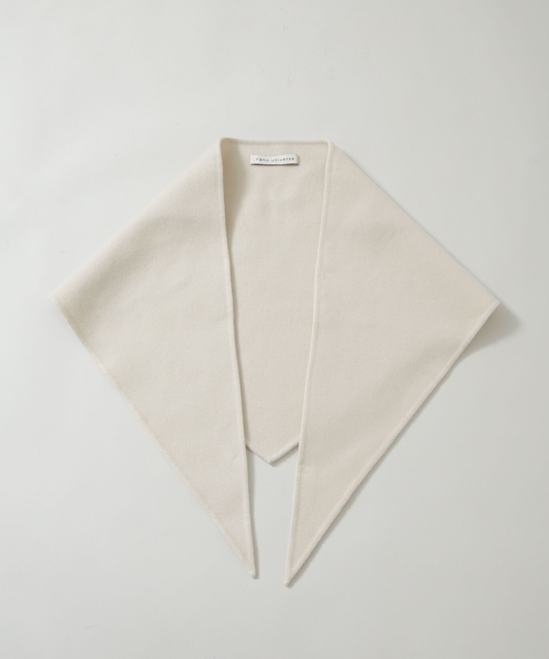 nano･universe「SUPER110blend リバー三角ストール」|マフラー|