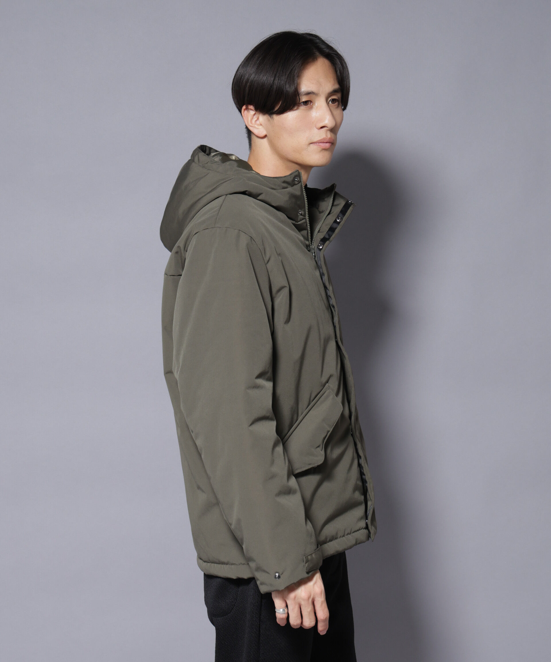 nano･universe「ミリタリー中綿ブルゾン」|ブルゾン・スタジャン|