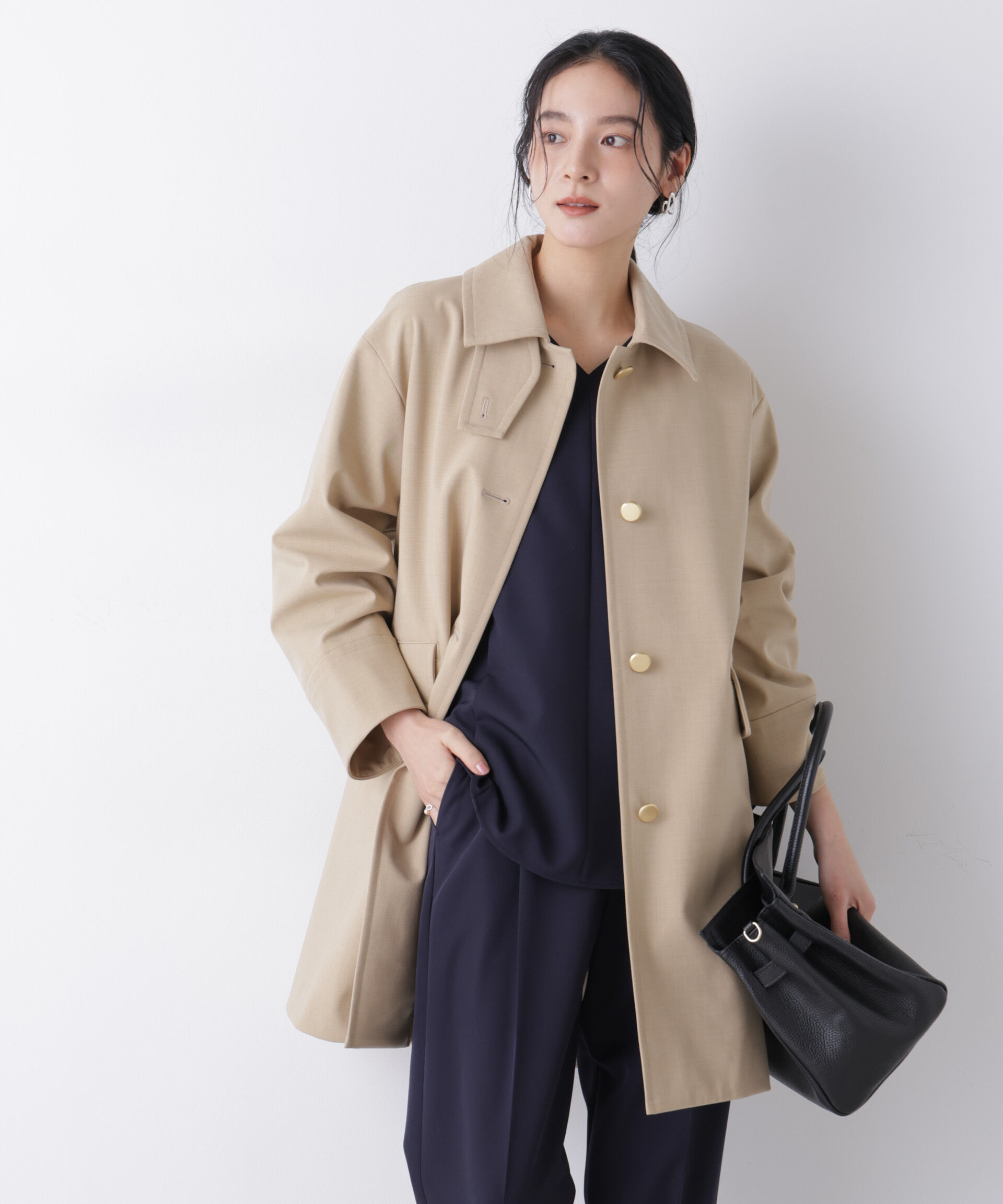 nano･universe「ボンディングステンカラーコート」|その他|