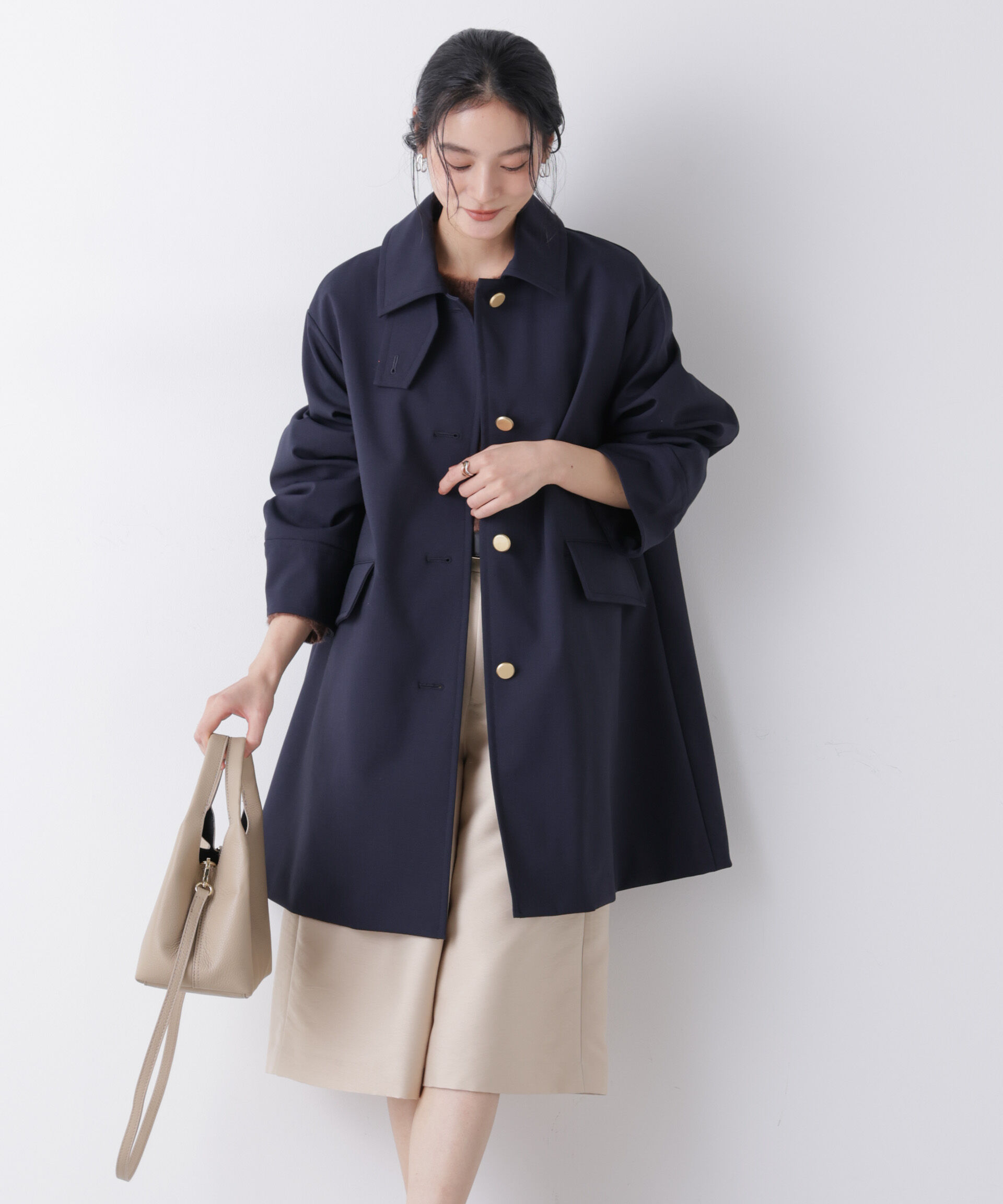 nano･universe「ボンディングステンカラーコート」|その他|