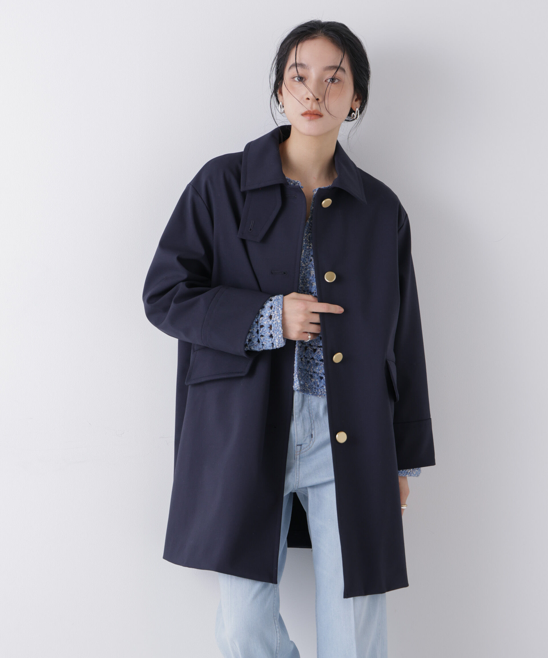 nano･universe「ボンディングステンカラーコート」|その他|