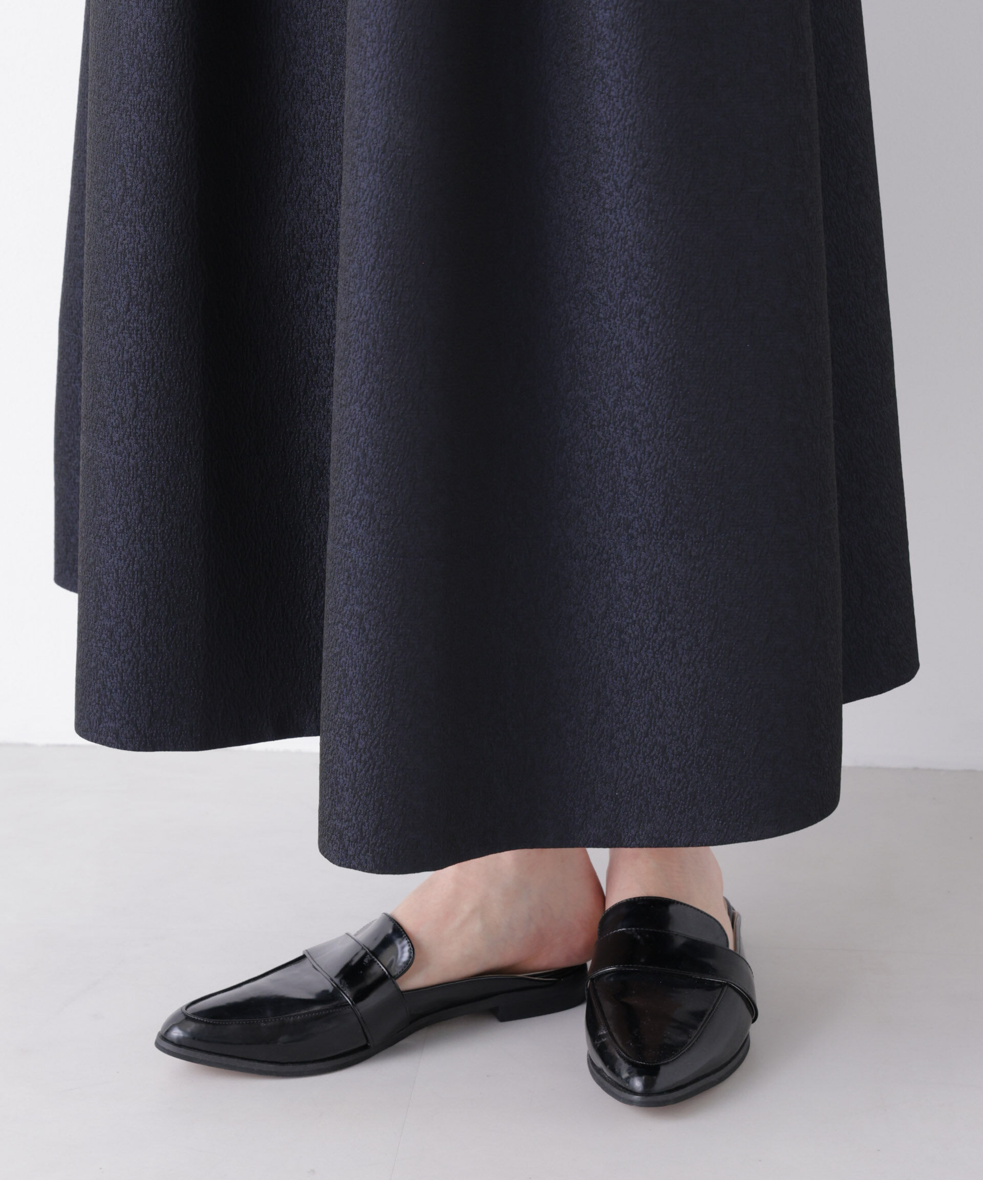 nano･universe「ジャガードボリュームタックスカート(セットアップ可)」|スカート|