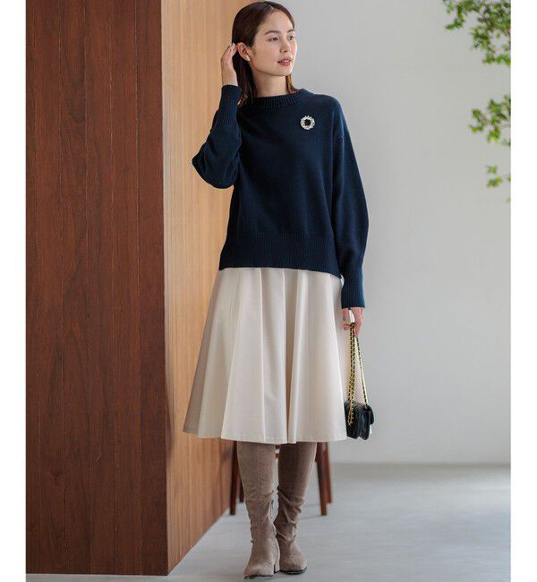 組曲「【WEB限定カラーあり】ウールライクストレッチ フレアスカート」|スカート|